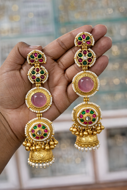 Ethnic Kashmiri Long Earrings for Wedding & Festive Wear – Collection 092/220