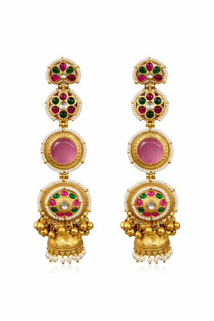 Ethnic Kashmiri Long Earrings for Wedding & Festive Wear – Collection 092/220