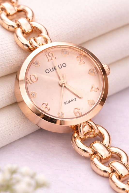 Sivorae Frenchy Rose Gold Bracelet Watch for Women