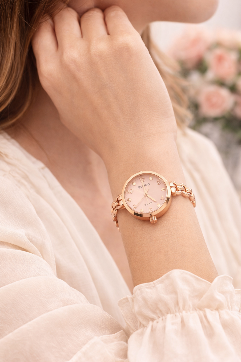 Sivorae Frenchy Rose Gold Bracelet Watch for Women