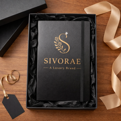 Sivorae branded notebook luxury aesthetic journal gift idea