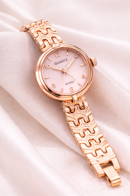 Sivorae Frenchy Watch – Rose Gold Luxury Women’s Bracelet Watch